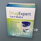 DrugExpert Cup V - Multi 6 Drug test 1 pc