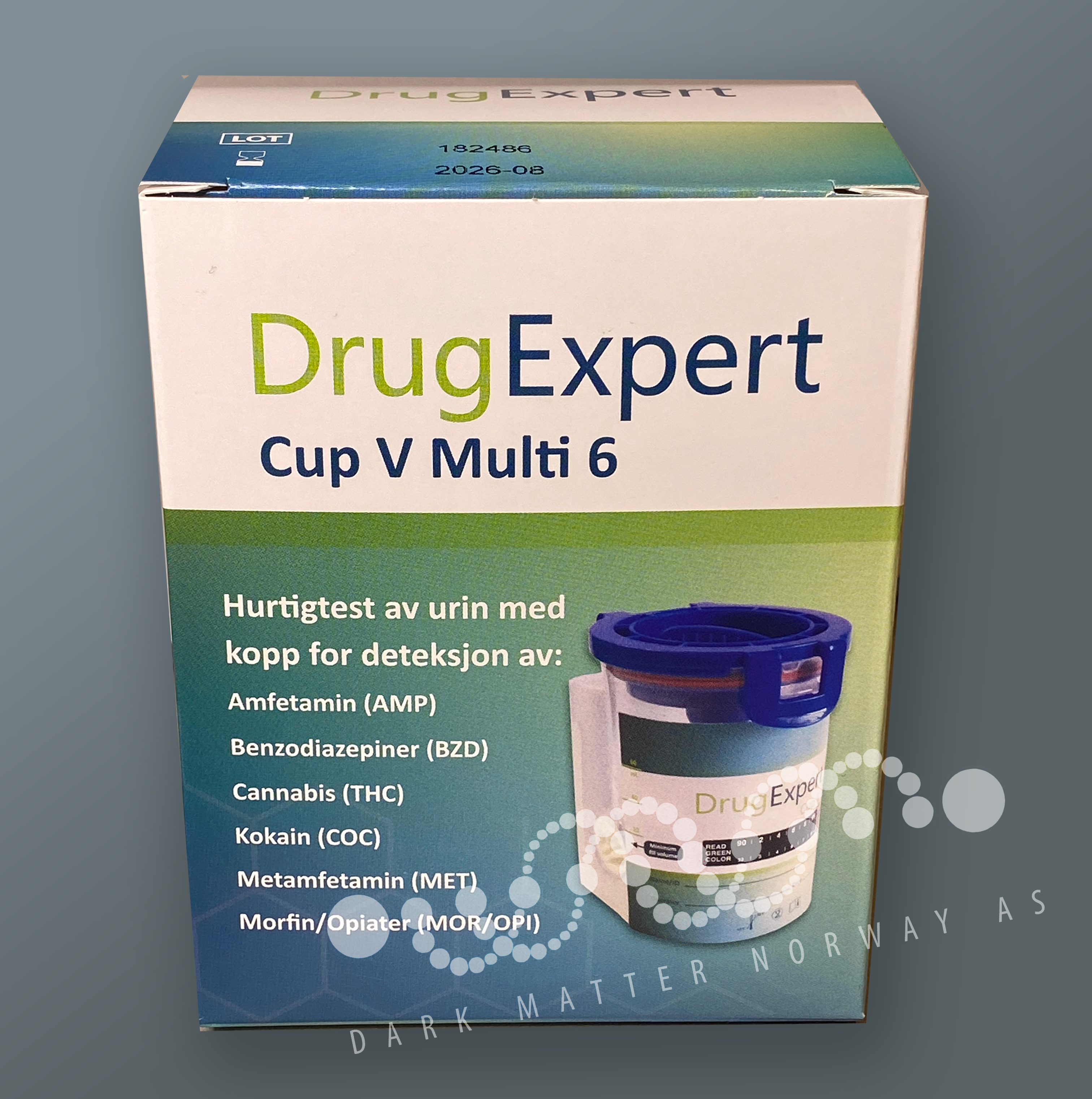 DrugExpert Cup V - Multi 6 Narkotikatest 1 stk