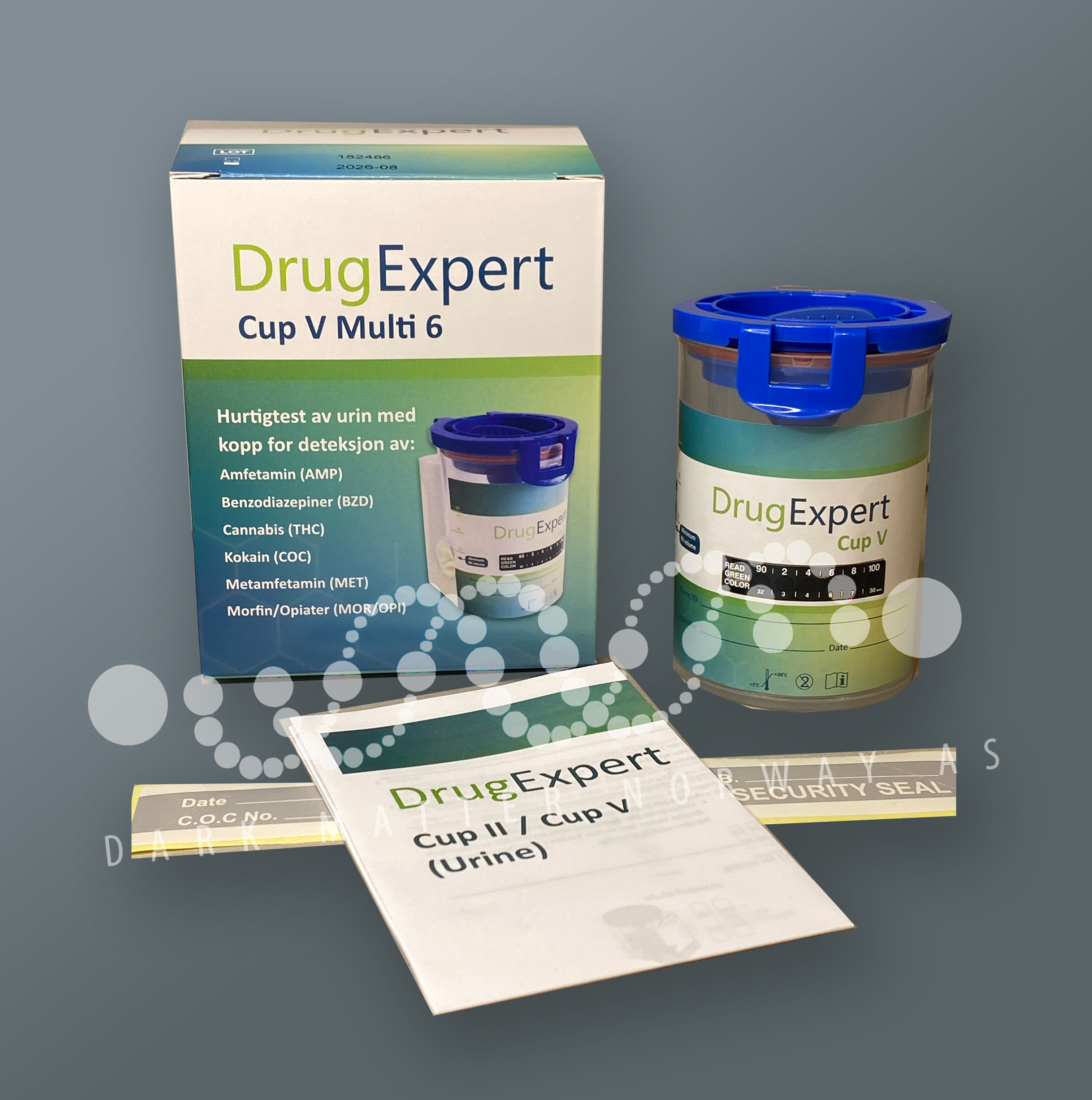 DrugExpert Cup V - Multi 6 Narkotikatest 1 stk